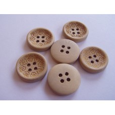 Drevený gombík „Kruh s hríbikmi 20 mm“