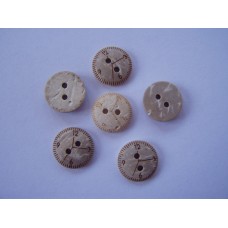 Kokosový gombík „Hodiny 13 mm“