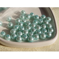 Sklenené perly 8 mm - "tyrkysové"