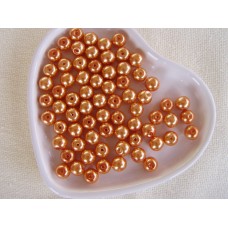 Sklenené perly 8 mm - "broskyňové"  