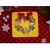 Drevený dvojdierkový gombík „Vianočný mix 3“