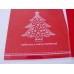 Celofánový sáčok s lepiacim pásikom „Red Christmas Tree“