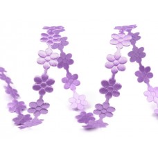 Lemovka saténová kvet, šírka 10 mm "Svetlo-fialová"